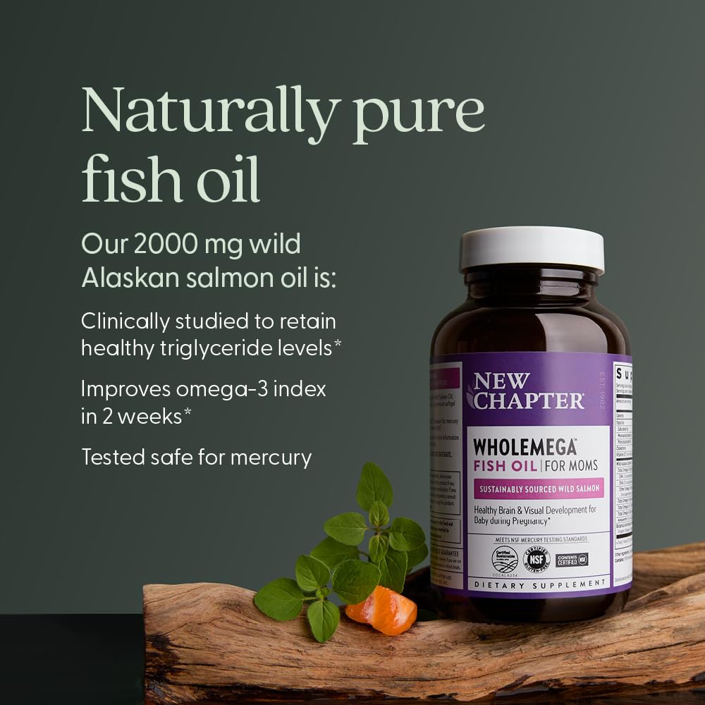 Wild Alaskan salmon oil source for Wholemega Prenatal