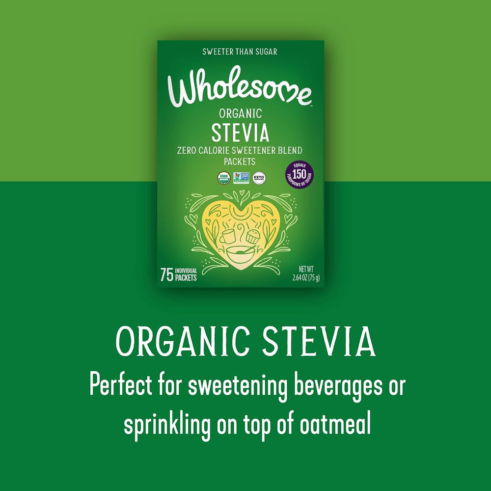 Wholesome! Organic Stevia 75 individual packets