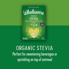 Wholesome! Organic Stevia 75 individual packets