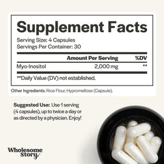 Wholesome Story four capsules on spoon illustrating one 2000mg serving convenience