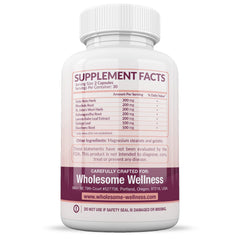 Close-up of 60 capsules in bottle