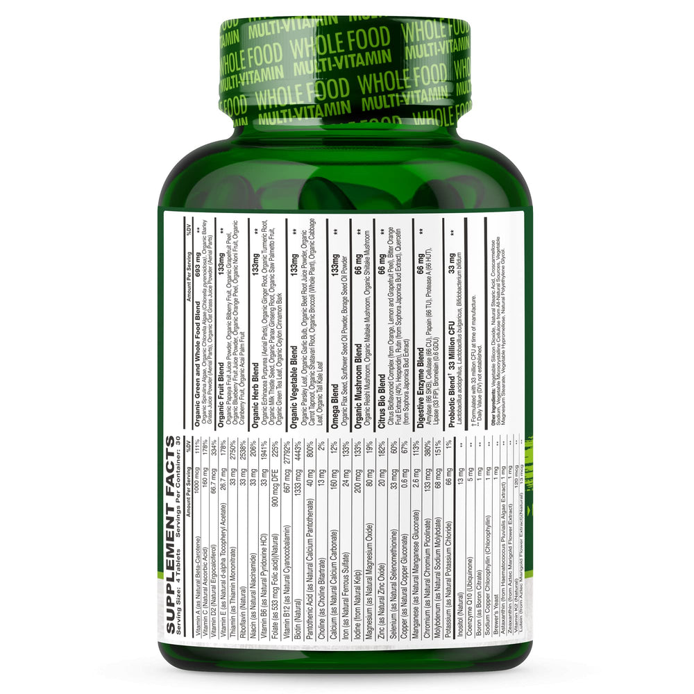 Front-of-box view showing 120 tablets and USA-made badge