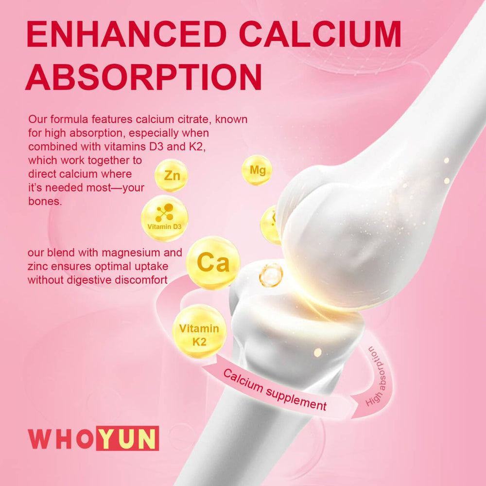 Whoyun Calcium Gummies for Women ingredients list