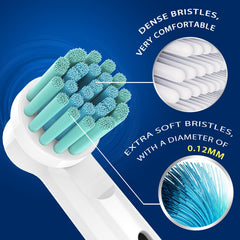Extra-soft bristles 0.12mm for gentle gum care
