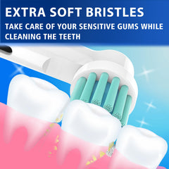 Whuppsi brush heads compatible with Oral-B electric toothbrushes