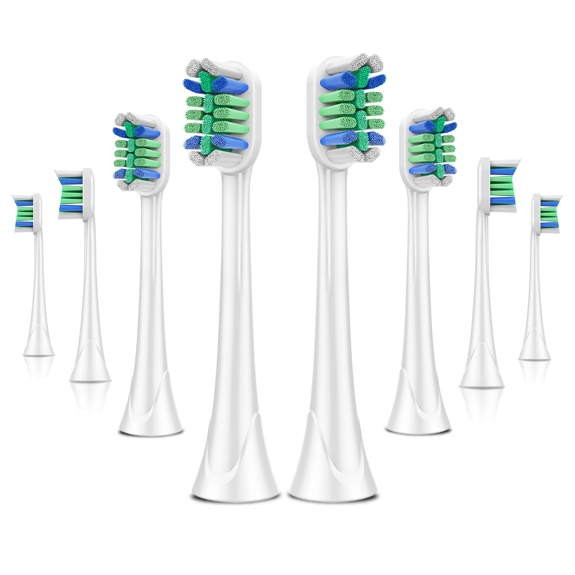 Whupppsi 8pcs replacement brush heads for Philips Sonicare packaging