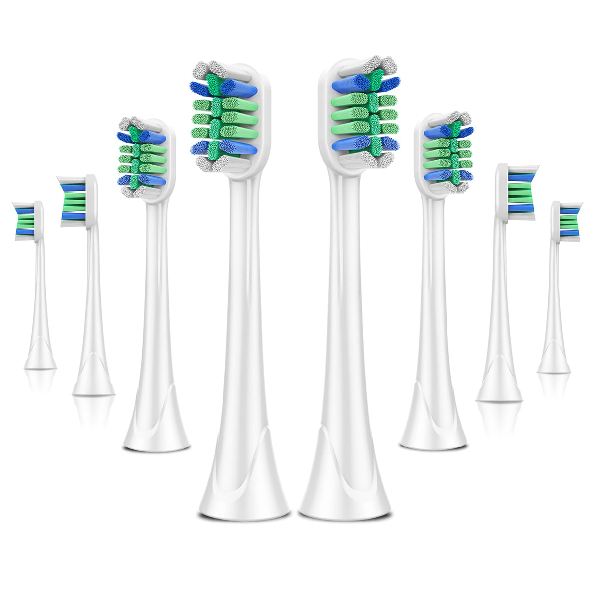 Whupppsi 8pcs replacement brush heads for Philips Sonicare packaging