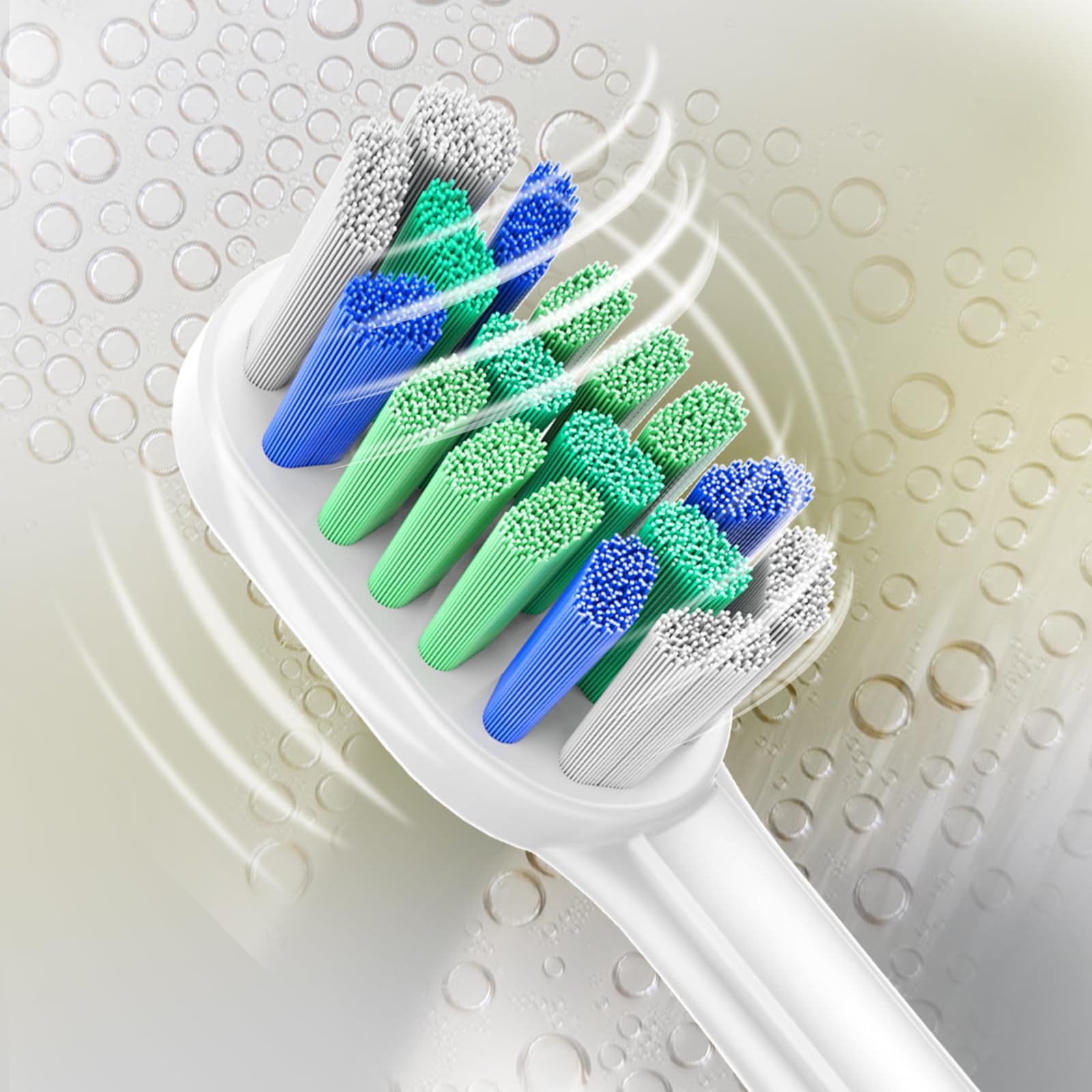Whupppsi quality control and durability features for Sonicare heads