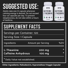 WHYZ caffeine pills open bottle ready for quick daily use.
