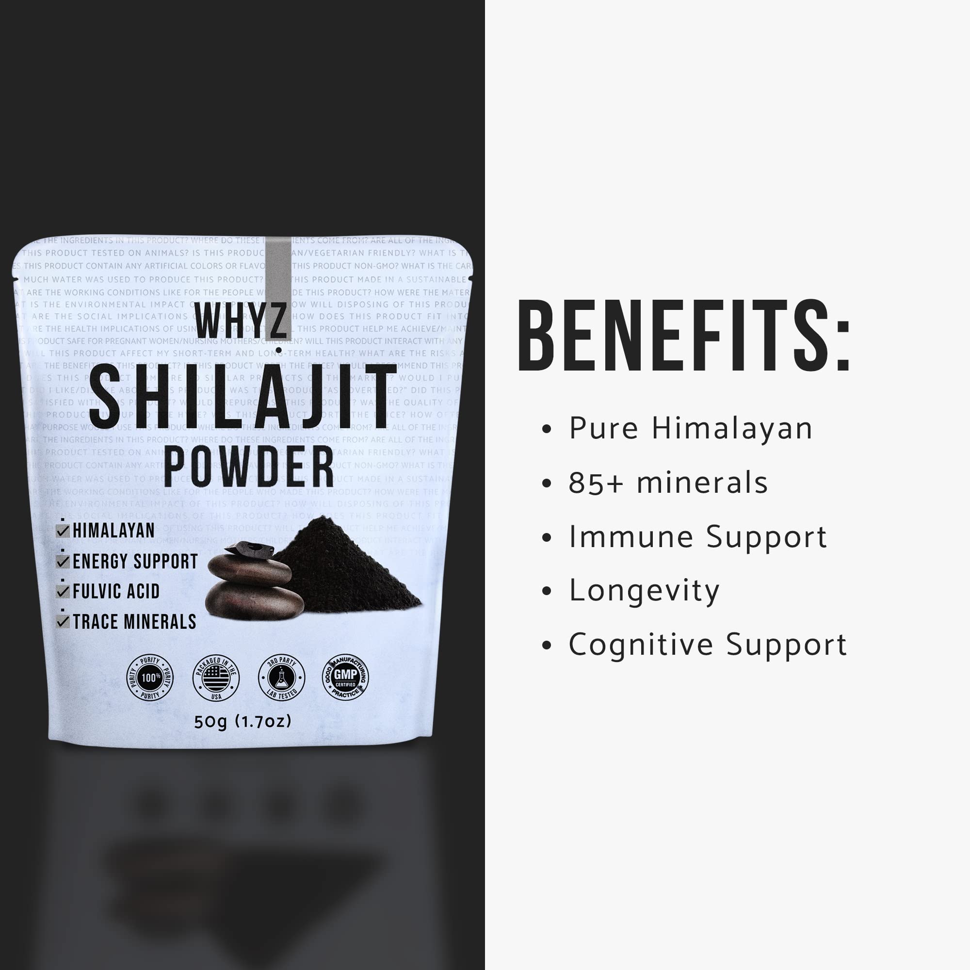 Shilajit powder added to tea or coffee for daily use