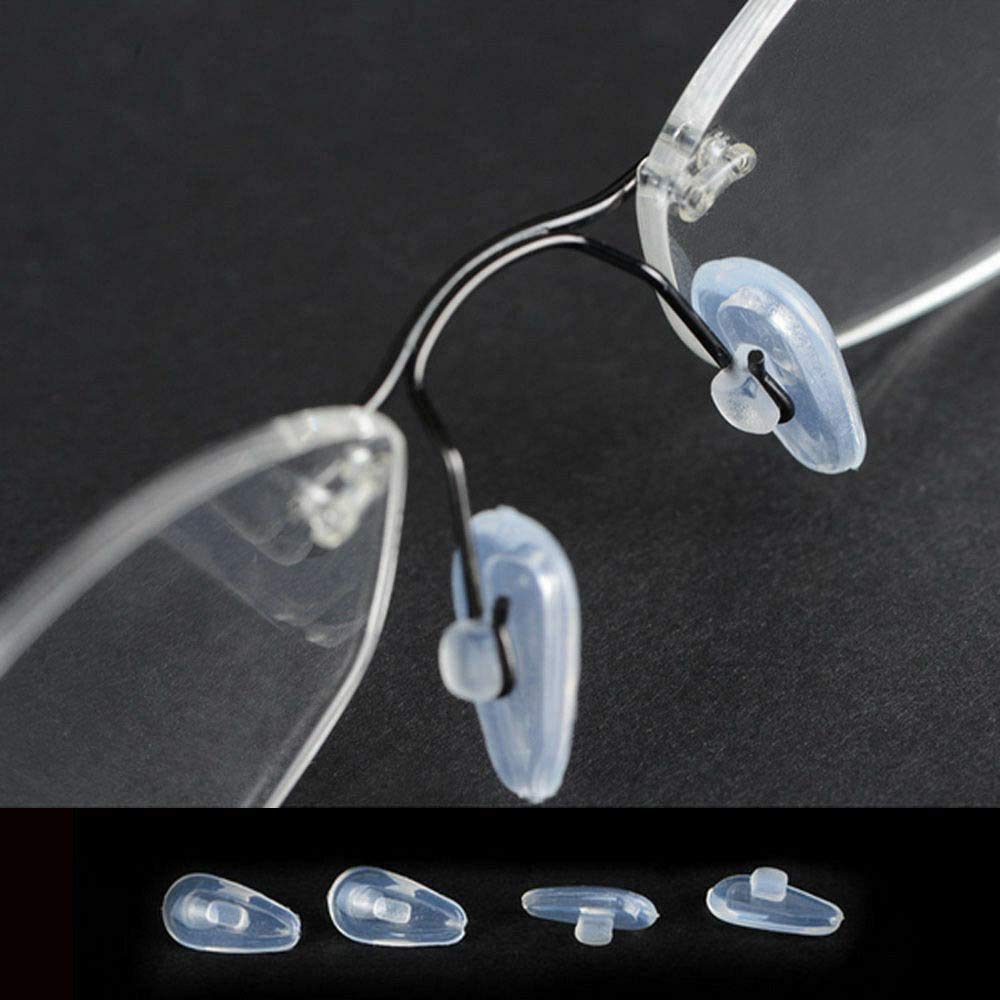 Push-in nose pads suitable for a wide range of glasses