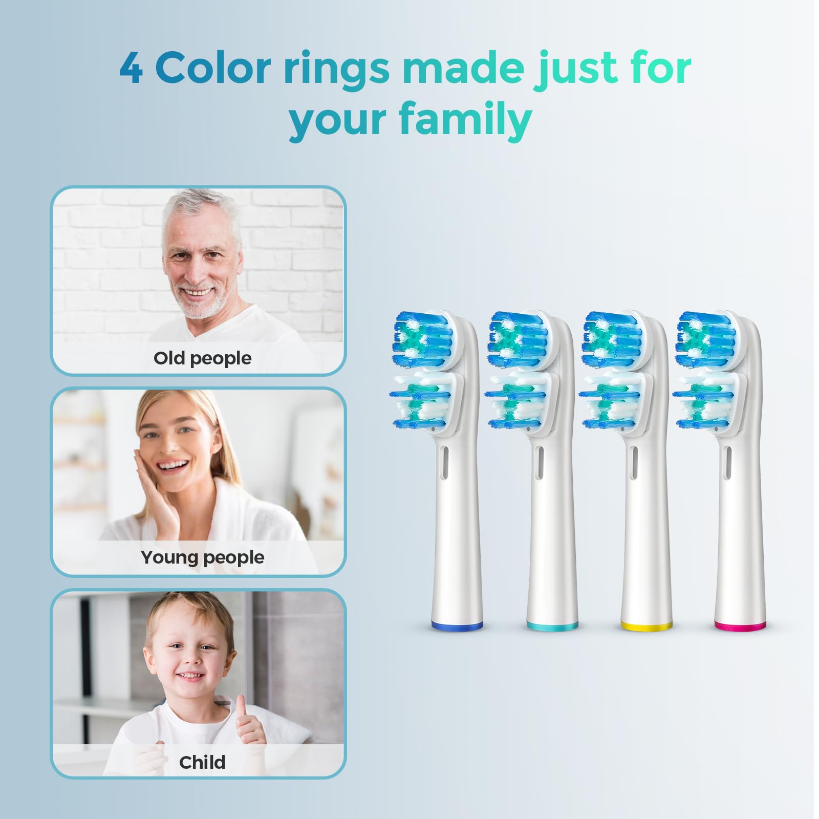 Wide compatibility with Oral-B Pro models including 500/1000/1500/3000/7000/8000/9600