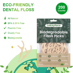 Floss picks with wide grip handles for easy maneuvering