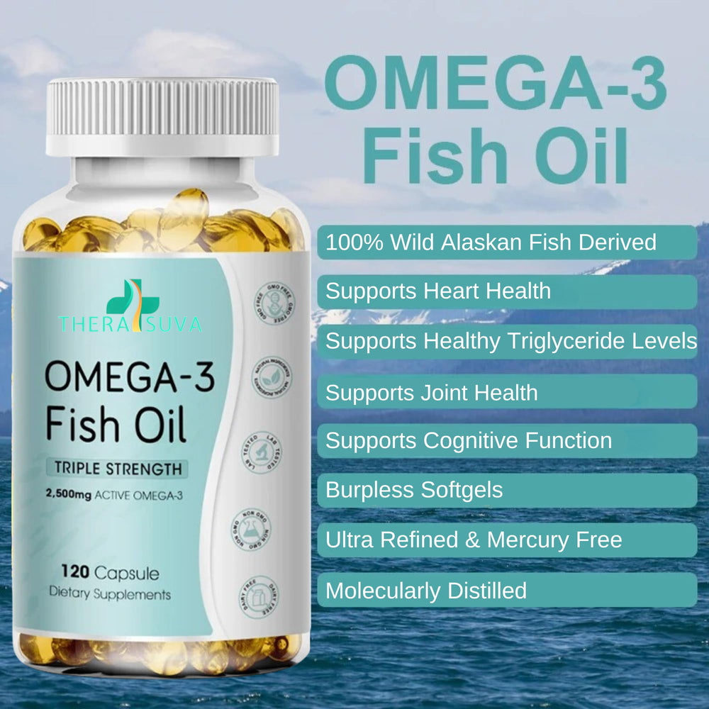Omega-3 2500mg with EPA 1300mg and DHA 1200mg packaging