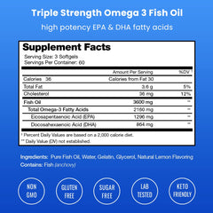 Wild caught Peruvian fish oil used in triple strength omega-3