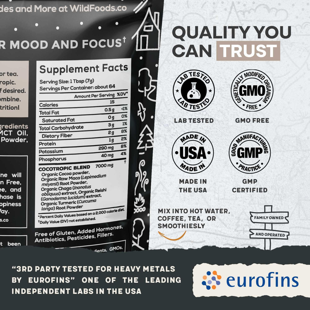 Back/side view displaying product label
