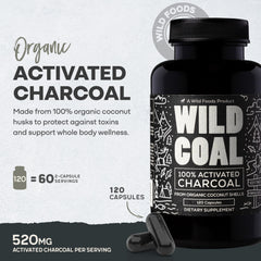 Coconut shells used to produce activated charcoal capsules