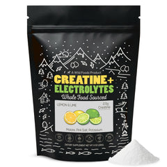 Front hero image of Wild Foods Creatine + Electrolytes Powder Lemon & Lime 8 oz