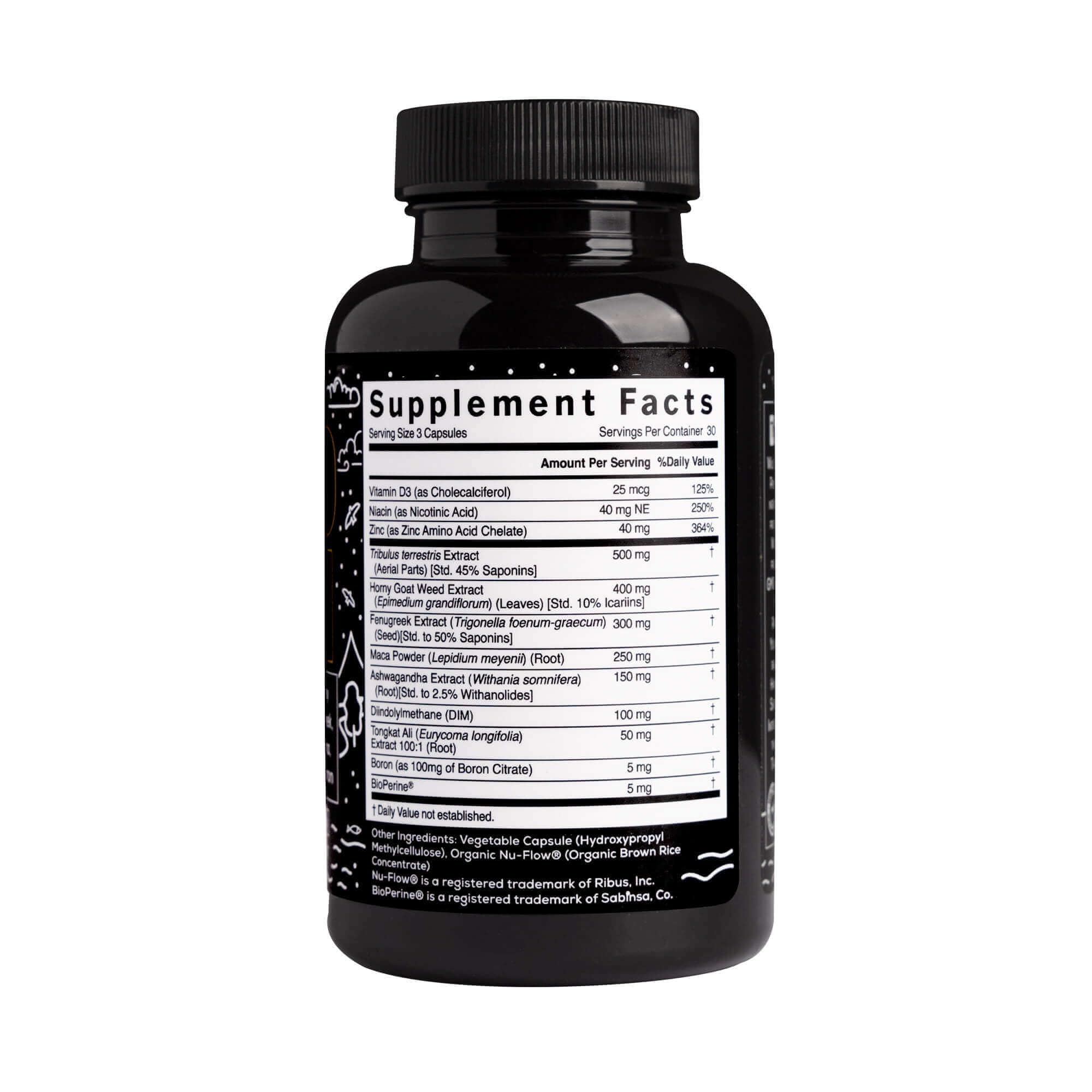 Close-up of Wild Foods Herbal Stack for Man capsules
