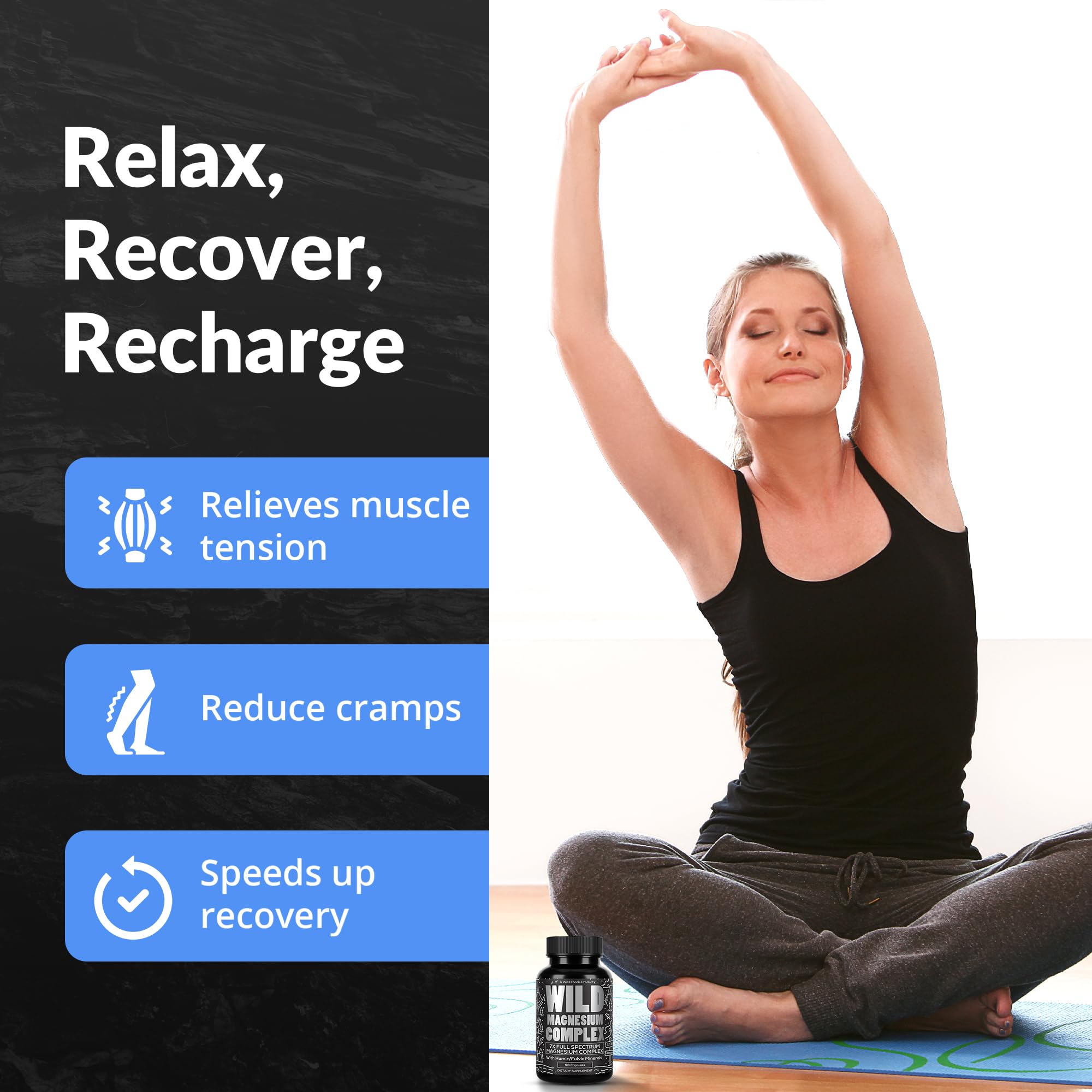 Back label with ingredients and supplement facts