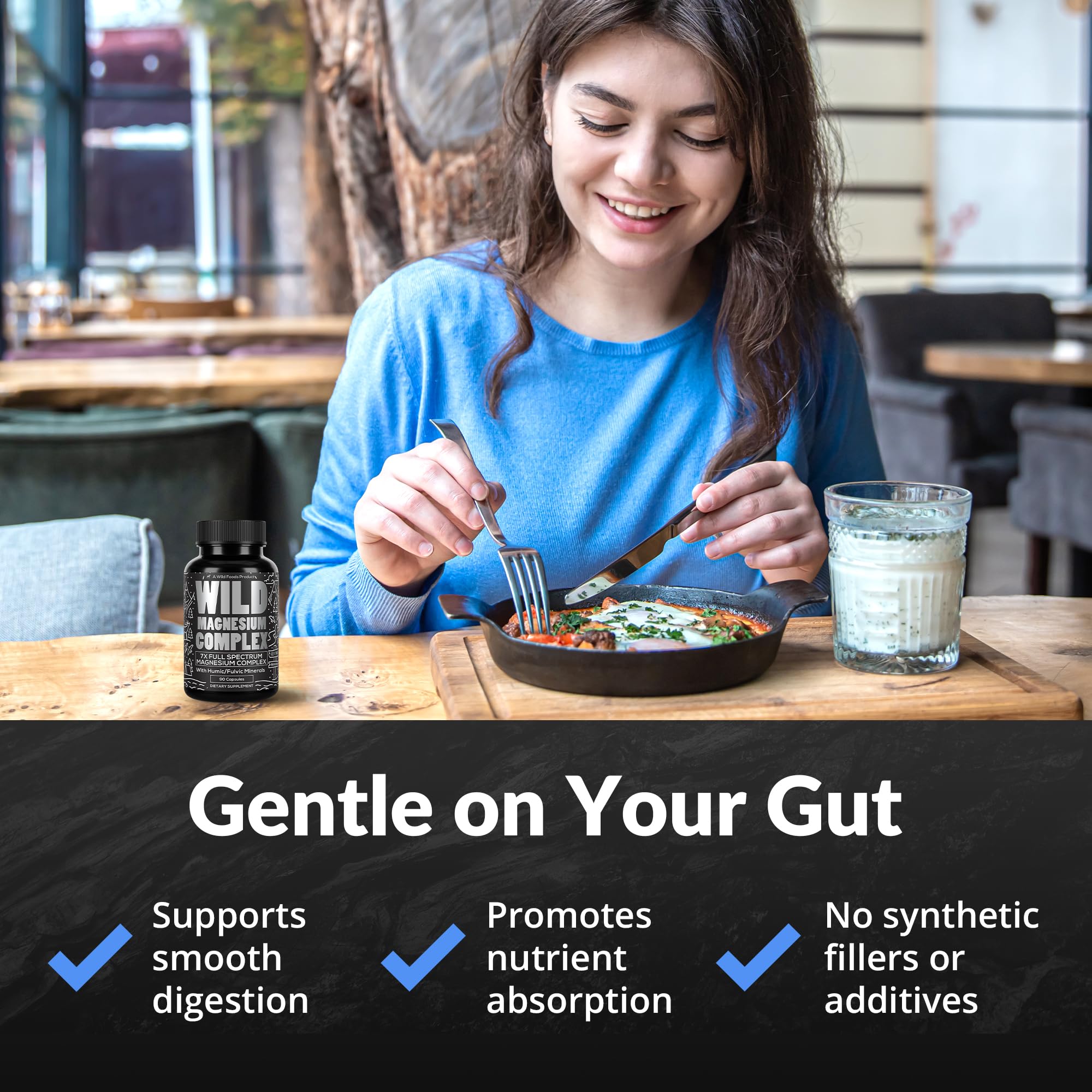 Capsules arranged beside the bottle