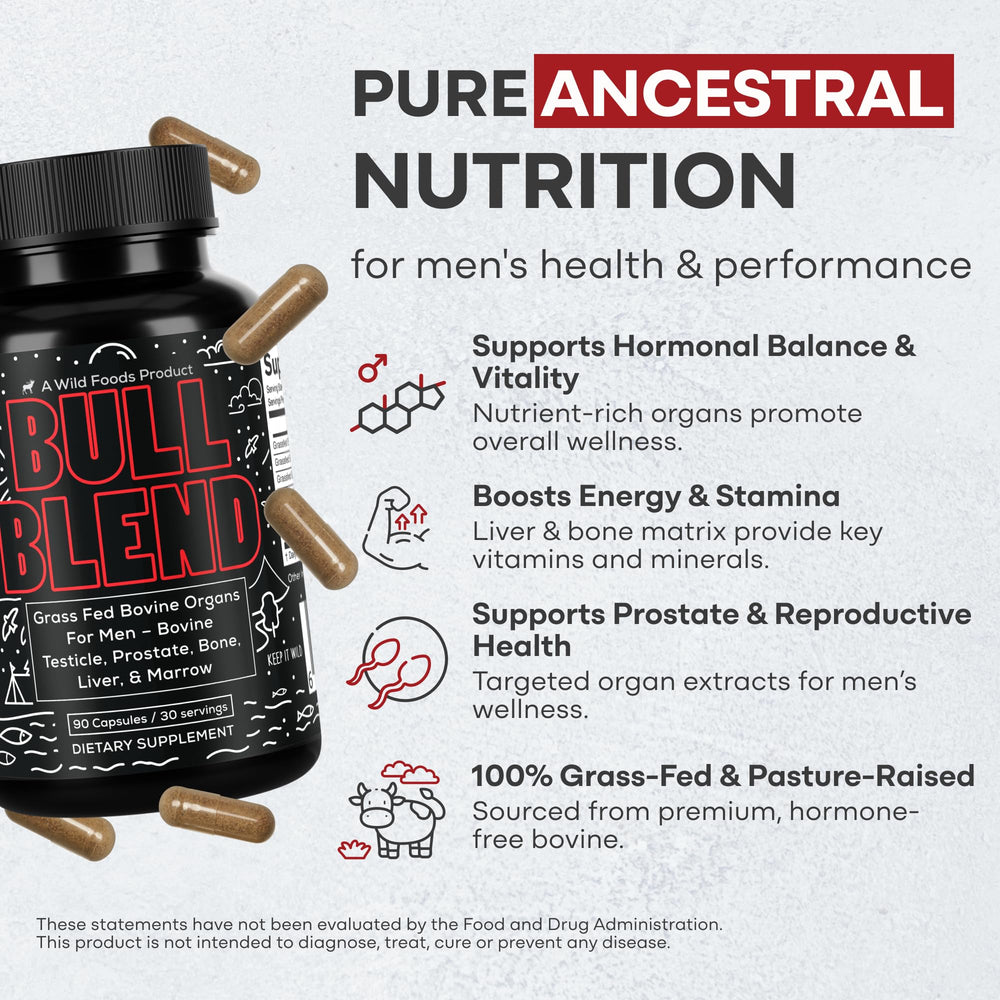 Beef organ ingredients: testicle, prostate and bone matrix