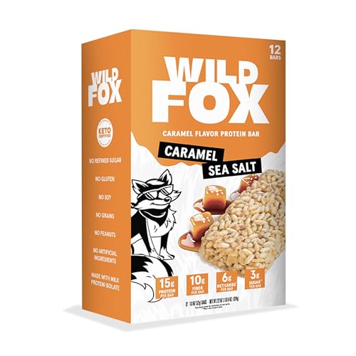 Wild Fox Cinnamon Churro protein bar with 15g protein