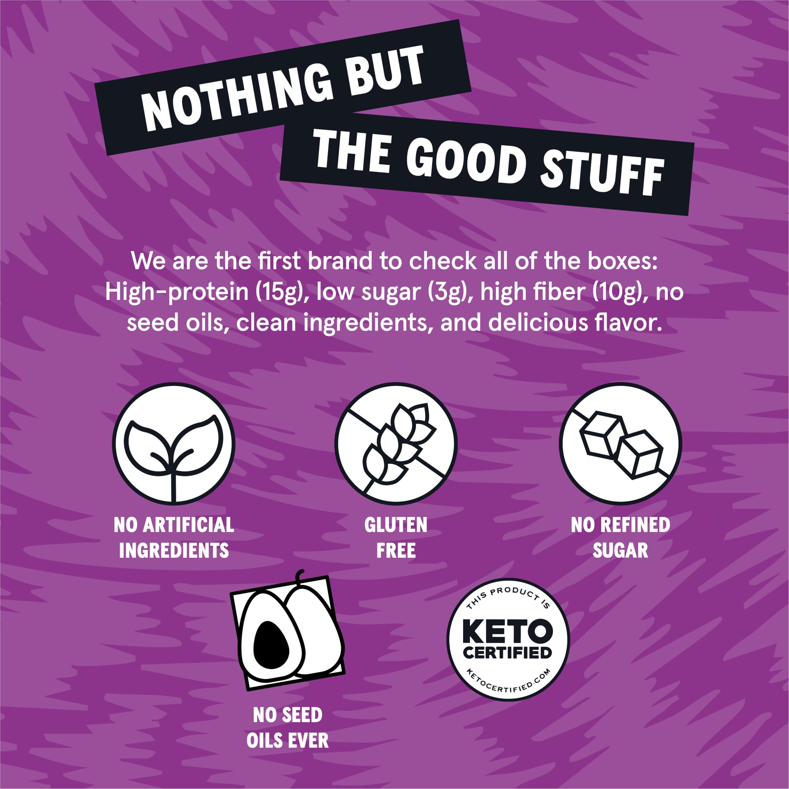 Wild Fox protein bar dark chocolate sea salt closeup showcases cocoa and almond butter.