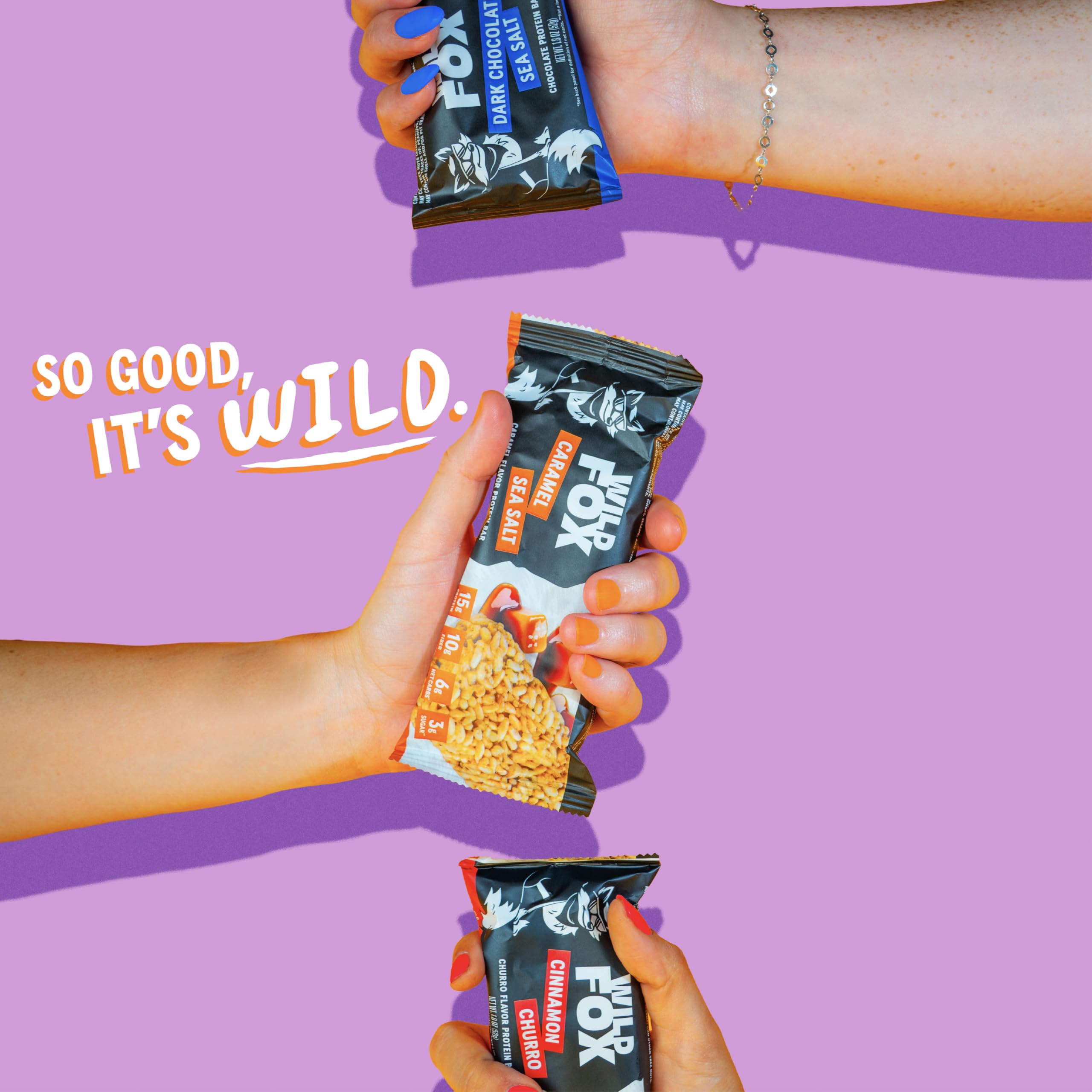 Wild Fox snack-idea lifestyle image shows convenient on-the-go fueling.