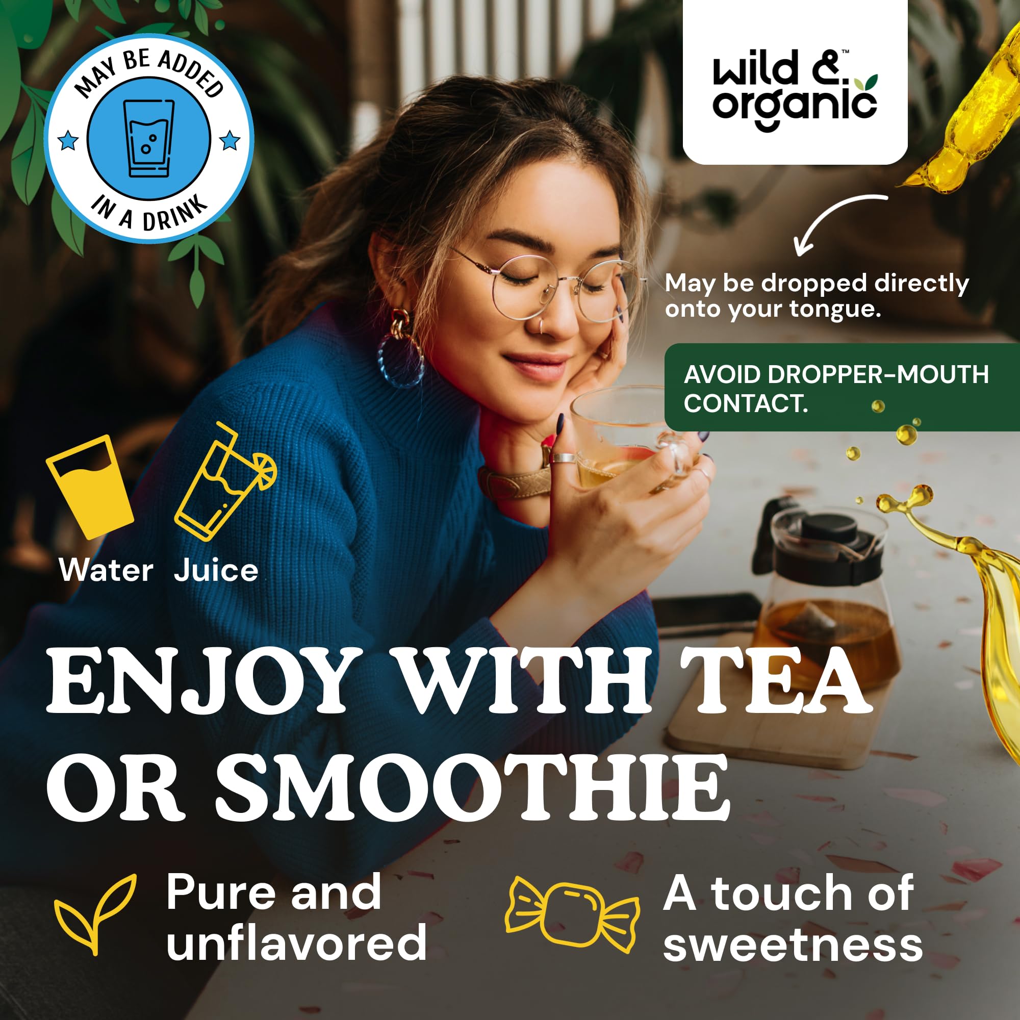 Vegan, sugar-free formula badge on packaging