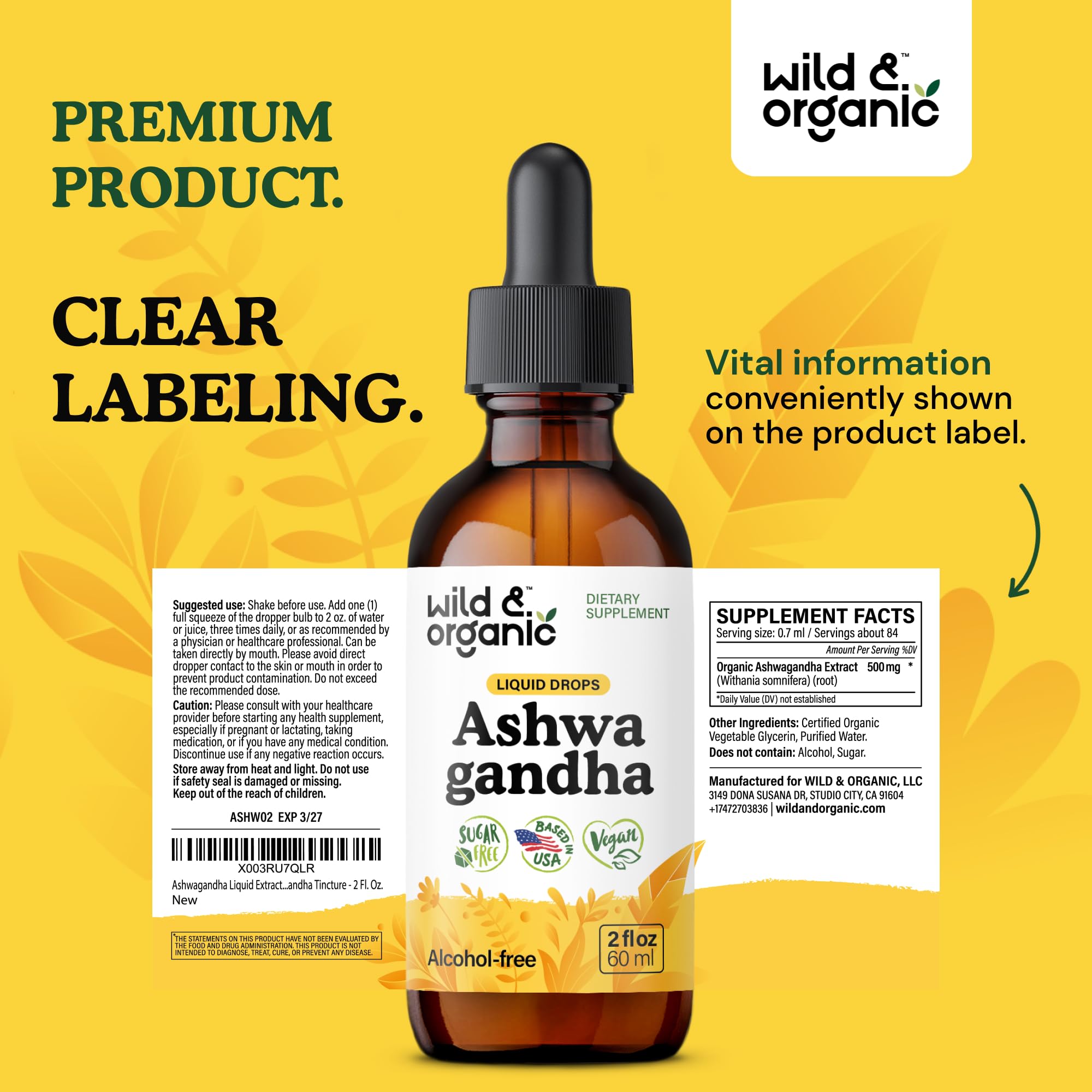 Lifestyle image suggesting relaxation and calm with ashwagandha drops