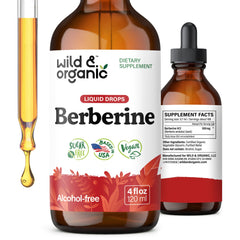 Wild & Organic Berberine Drops 4 oz bottle with label