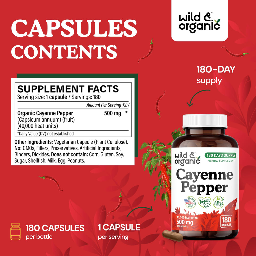 Close-up of cayenne pepper capsules