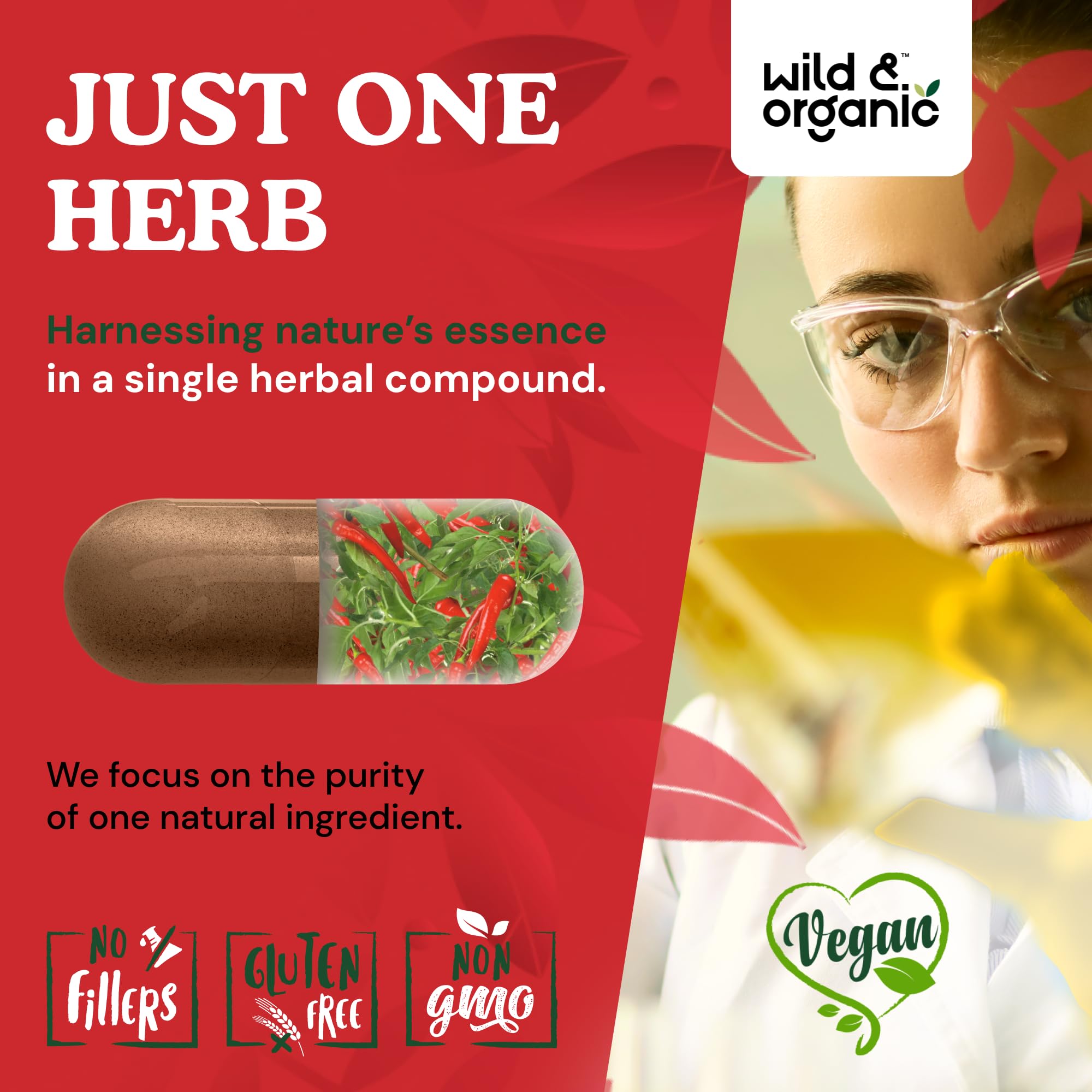 Vegetable cellulose coating on cayenne pepper capsules