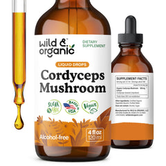 Wild & Organic Cordyceps Tincture 4 oz bottle