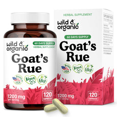 Wild & Organic Goats Rue Capsules bottle front view