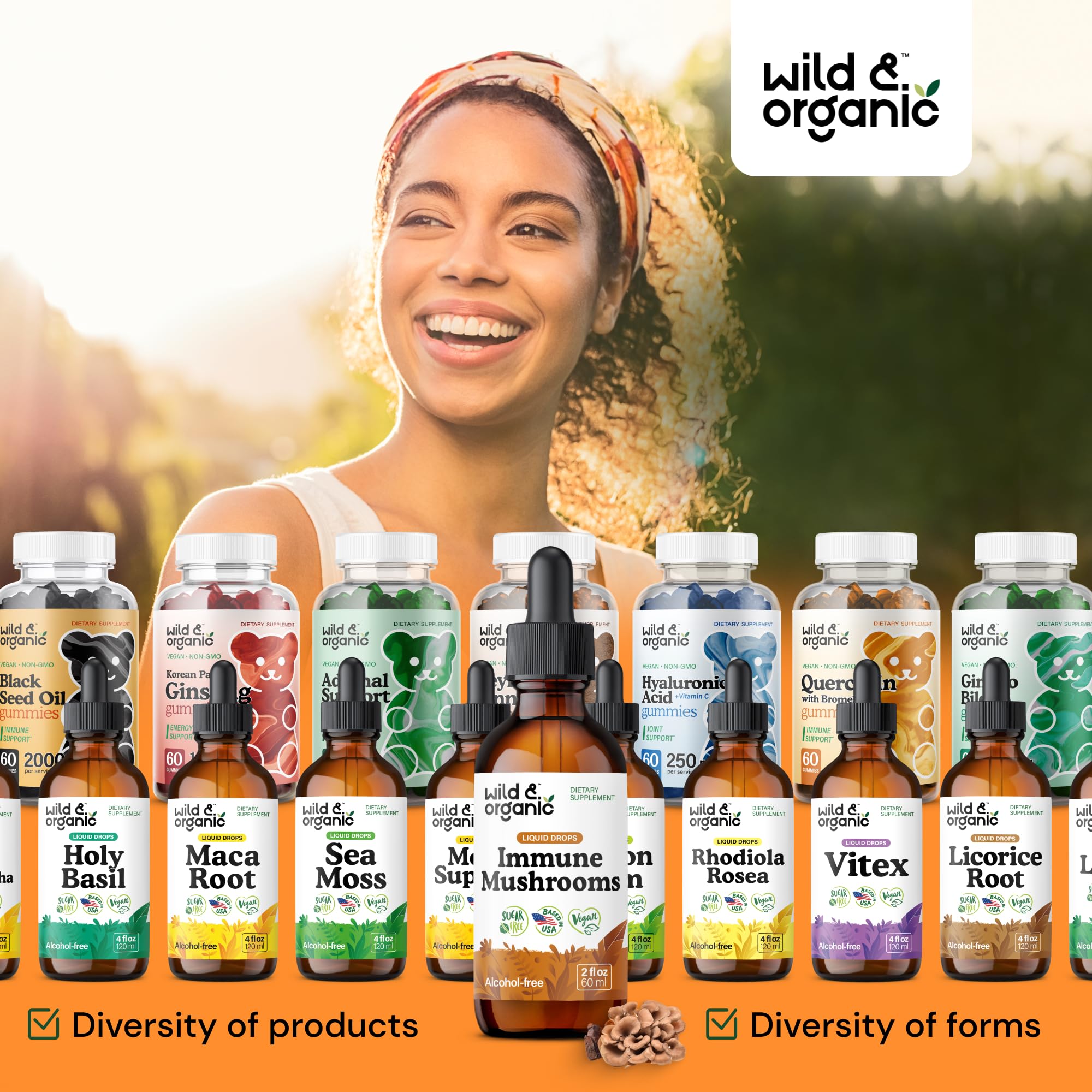 Lifestyle image with mushrooms and herbal setup