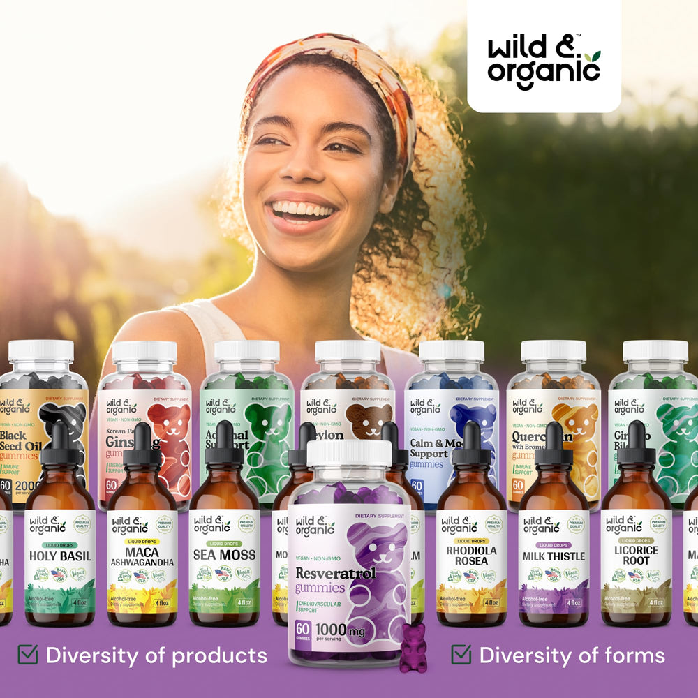 Trans-resveratrol powder and gummies