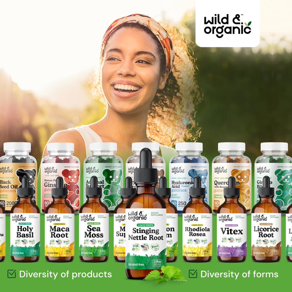 Vegan, sugar-free and alcohol-free badge on packaging