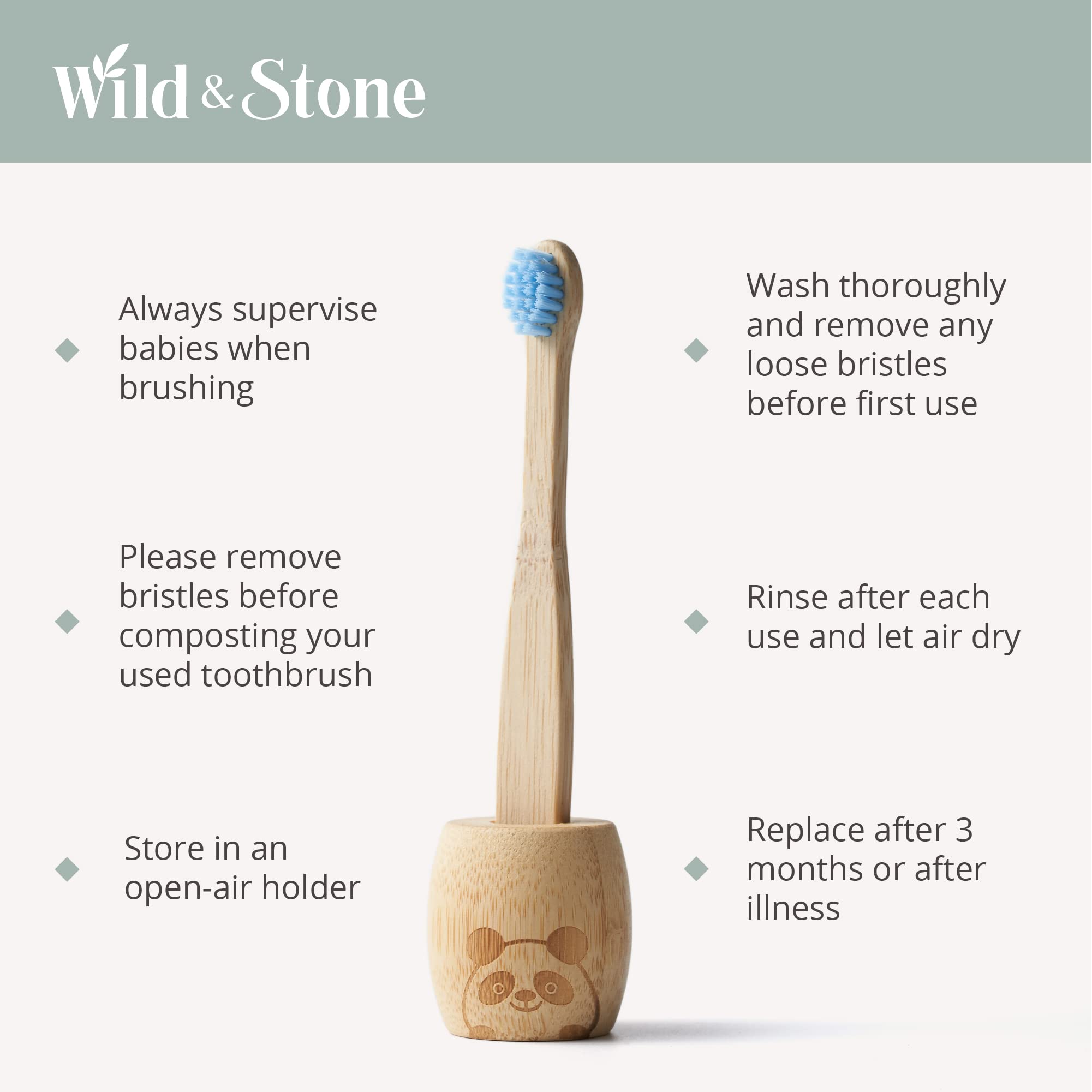 MOSO bamboo toothbrush with BPA-free vegan nylon bristles and small head