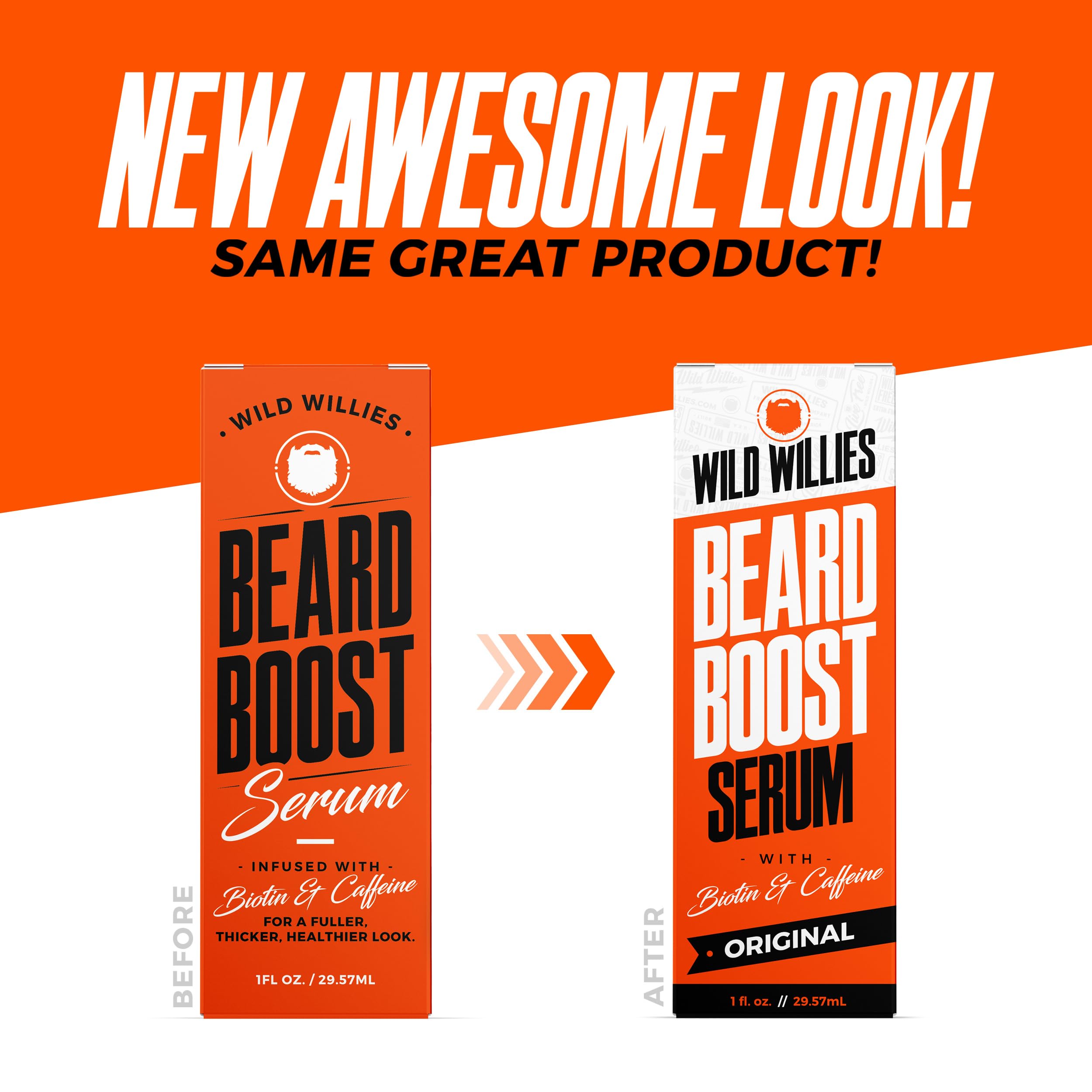 Man using Wild Willies beard growth kit