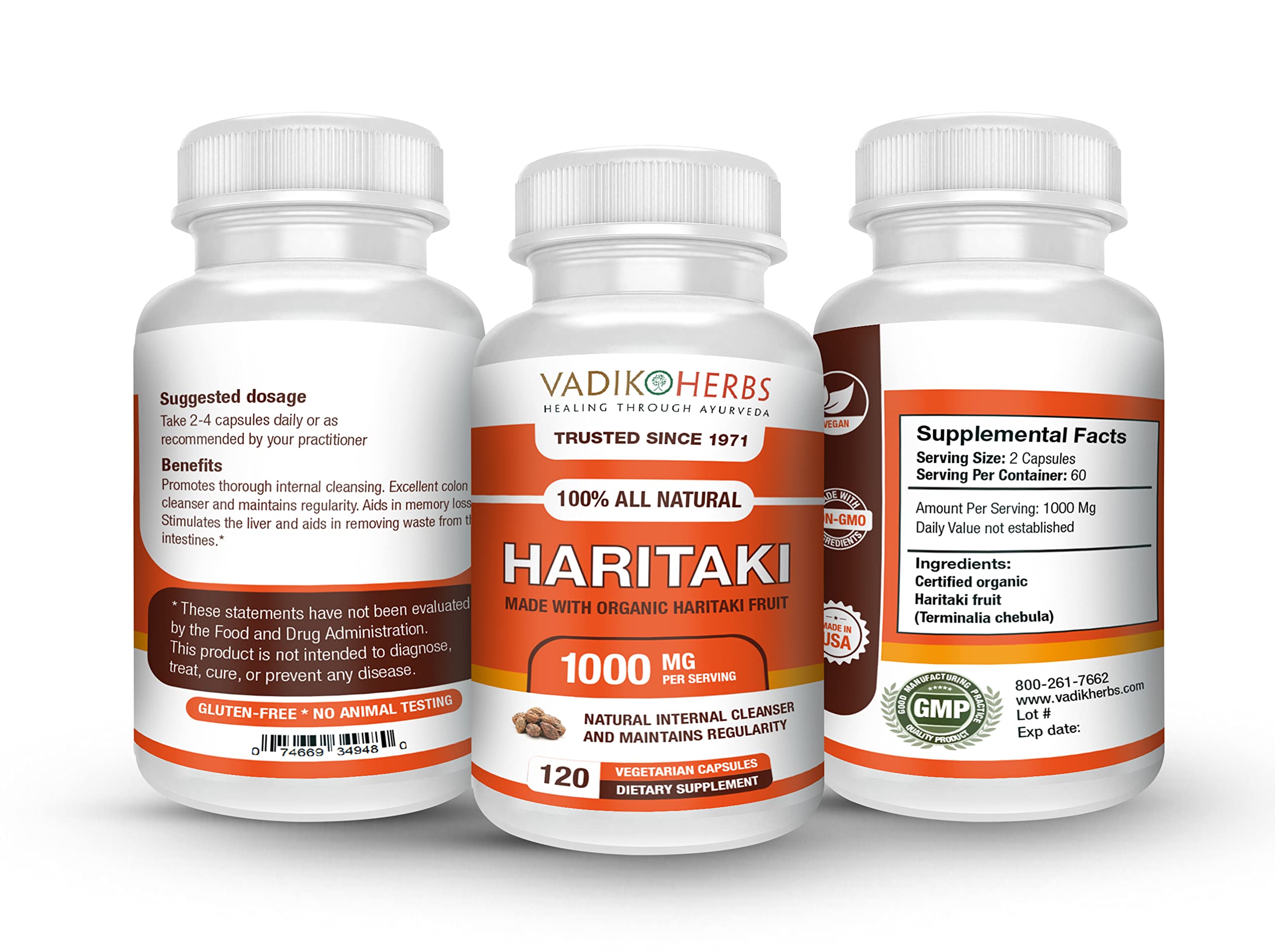 Wildcrafted Haritaki with safety testing and quality assurance