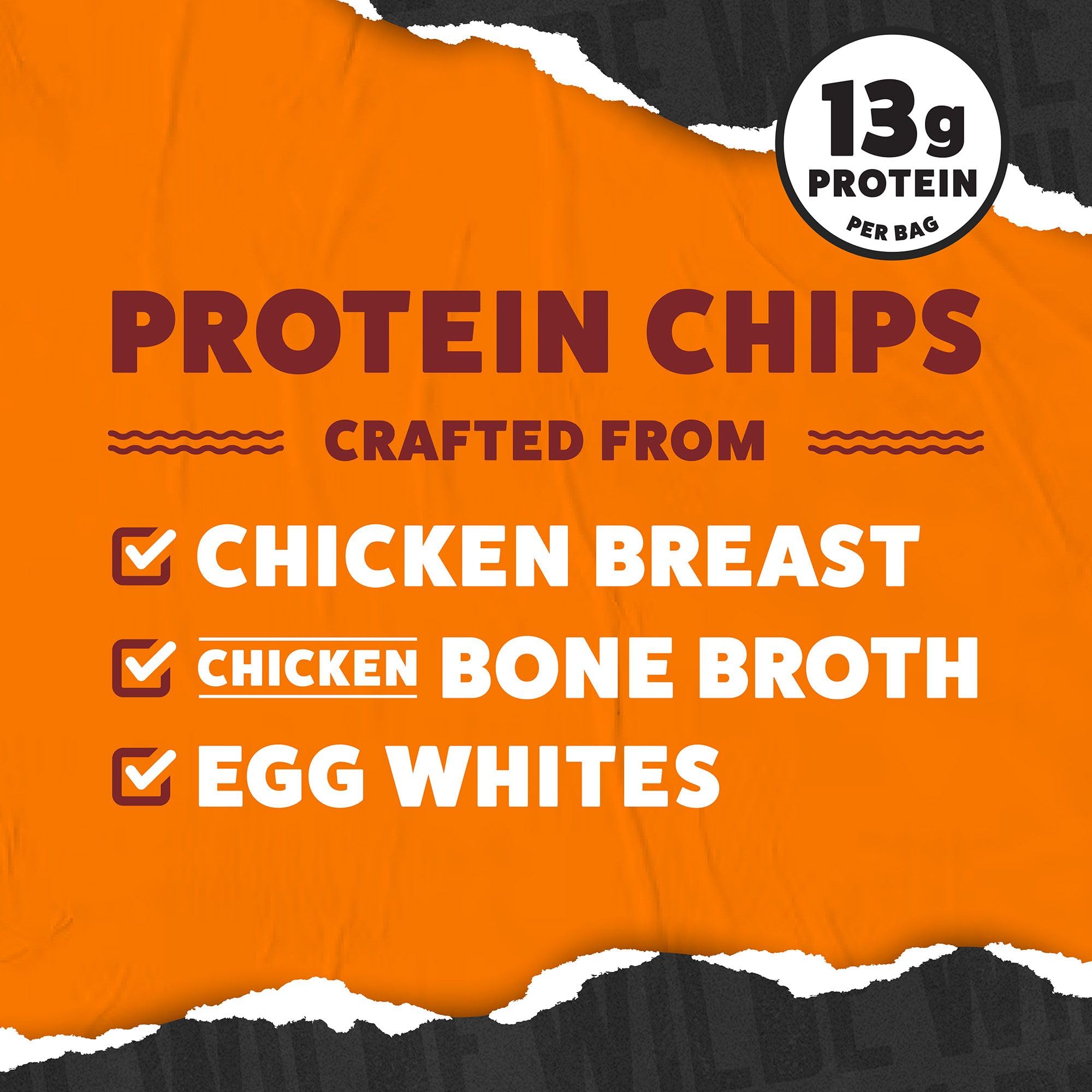 Nashville Hot flavor chip bag from WILDE Protein Chips