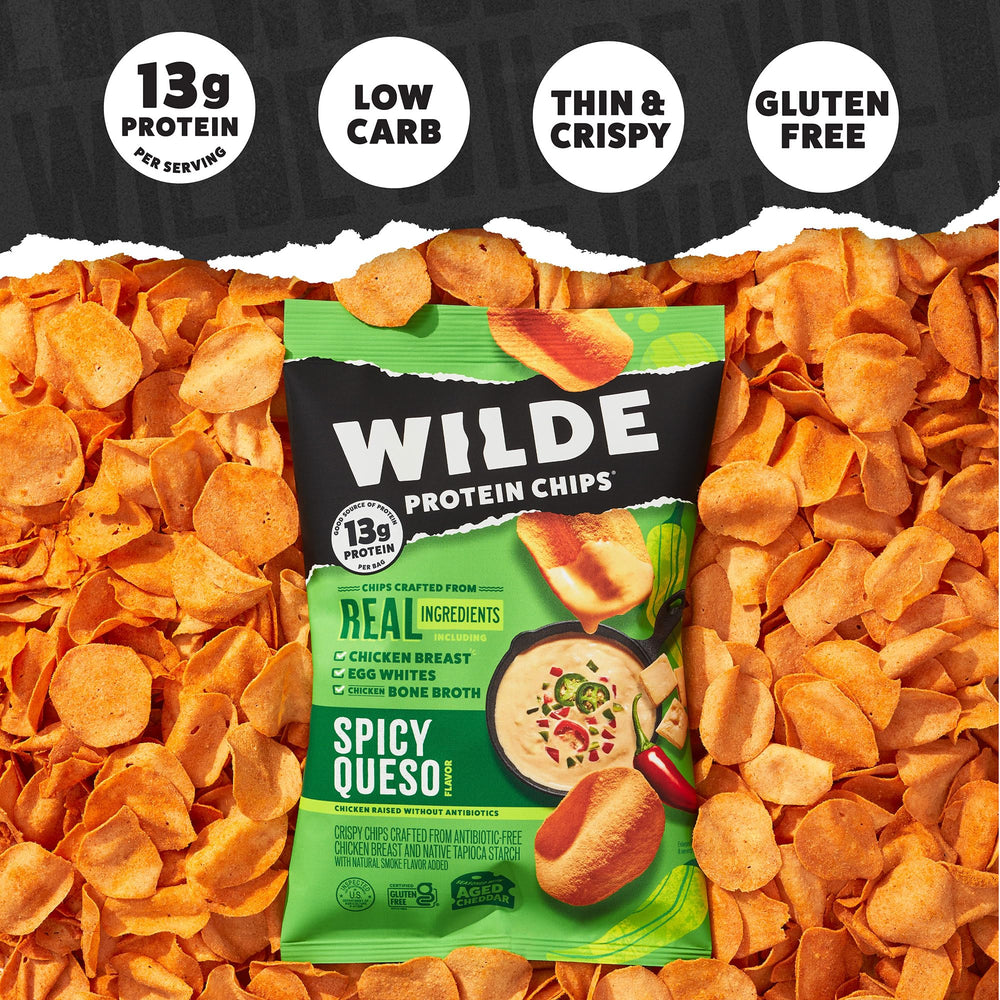 Assorted WILDE protein chip flavors in the variety pack
