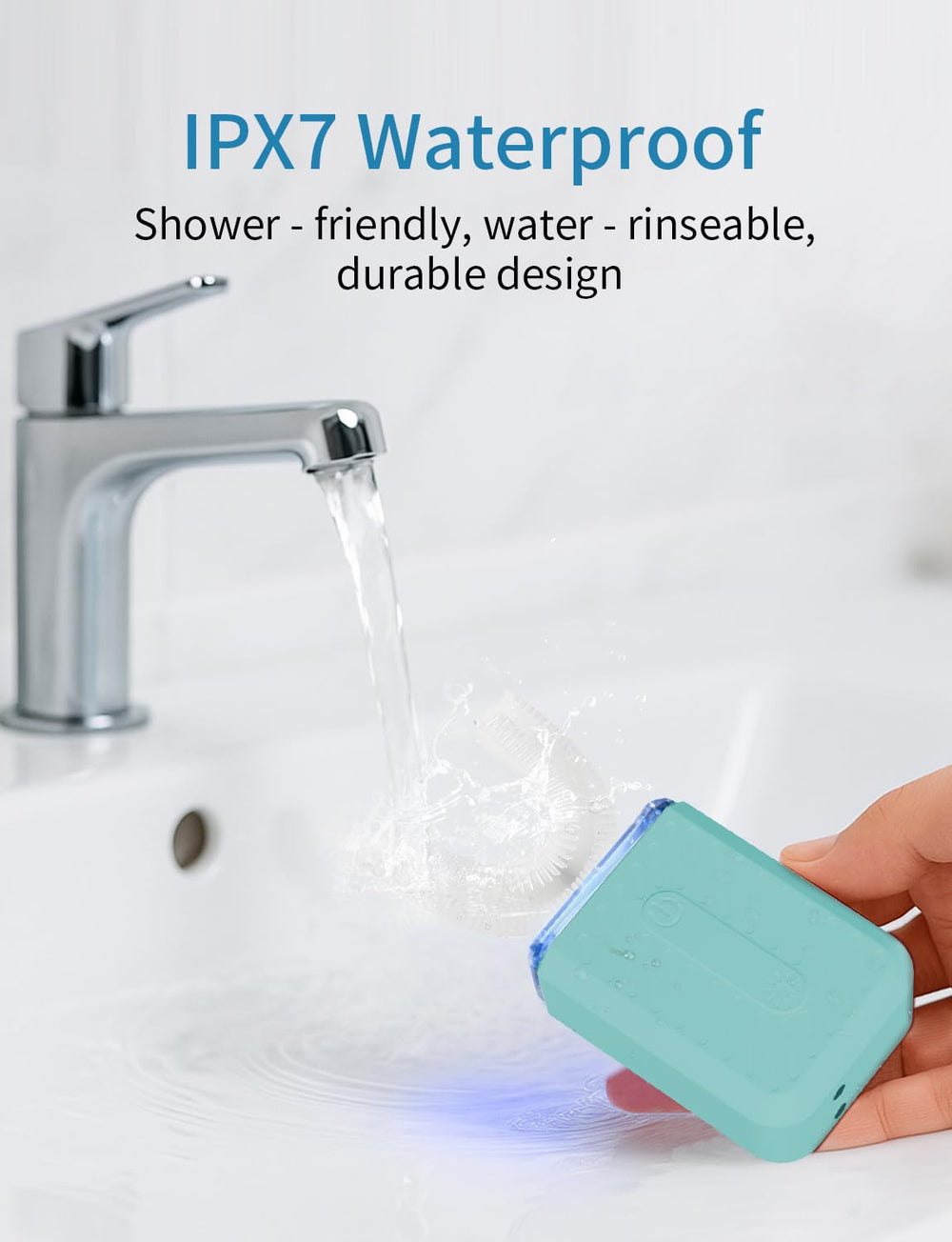 Compact travel-friendly design of the toothbrush