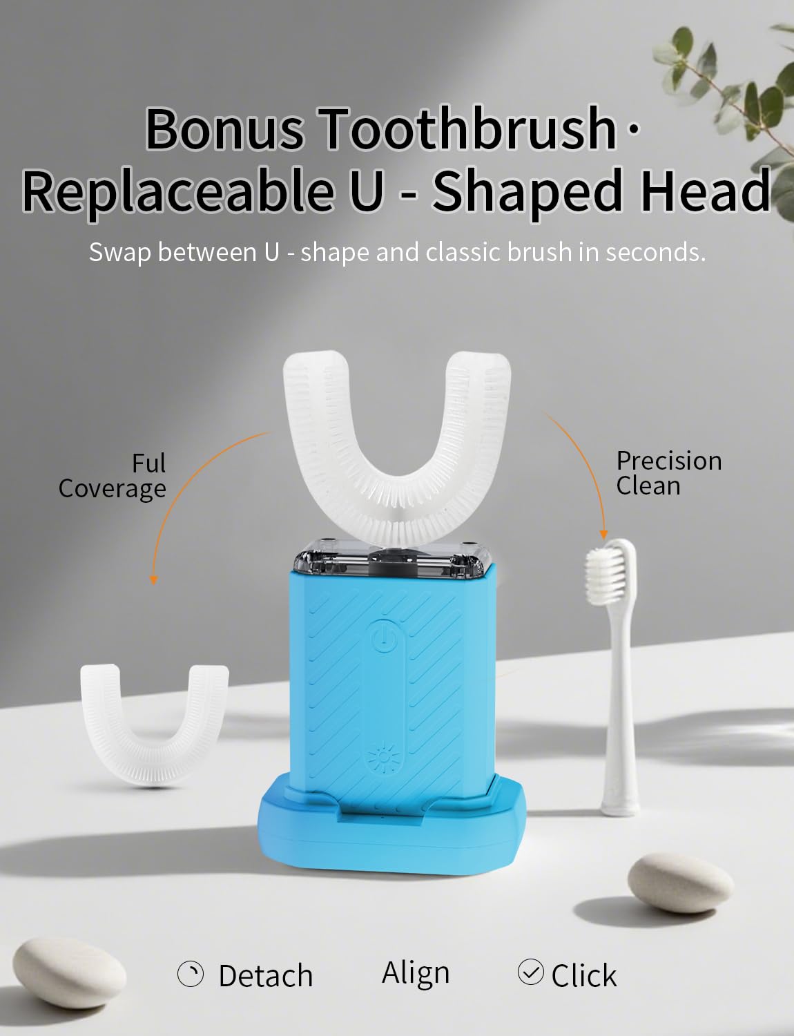 Food-grade silicone mouthpiece for comfortable daily care