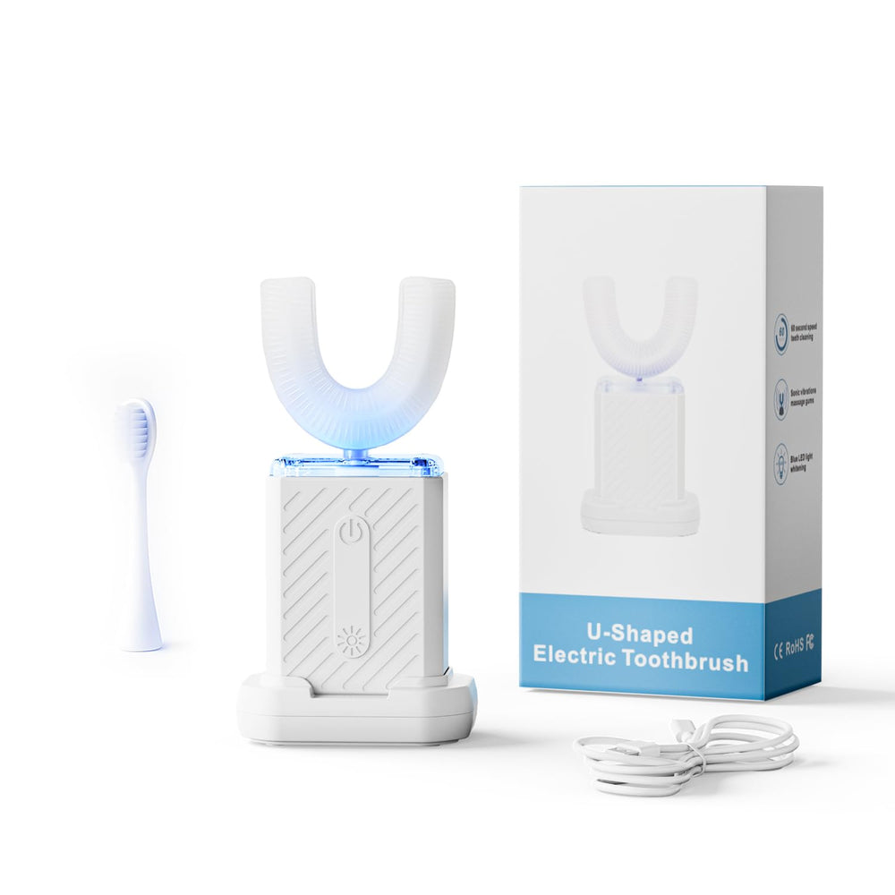 Front view of WILDWELLO U-Shaped Electric Toothbrush