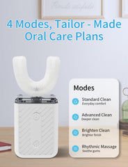 Four cleaning modes: Standard Clean, High-Efficiency Clean, Brighten, Gentle Massage