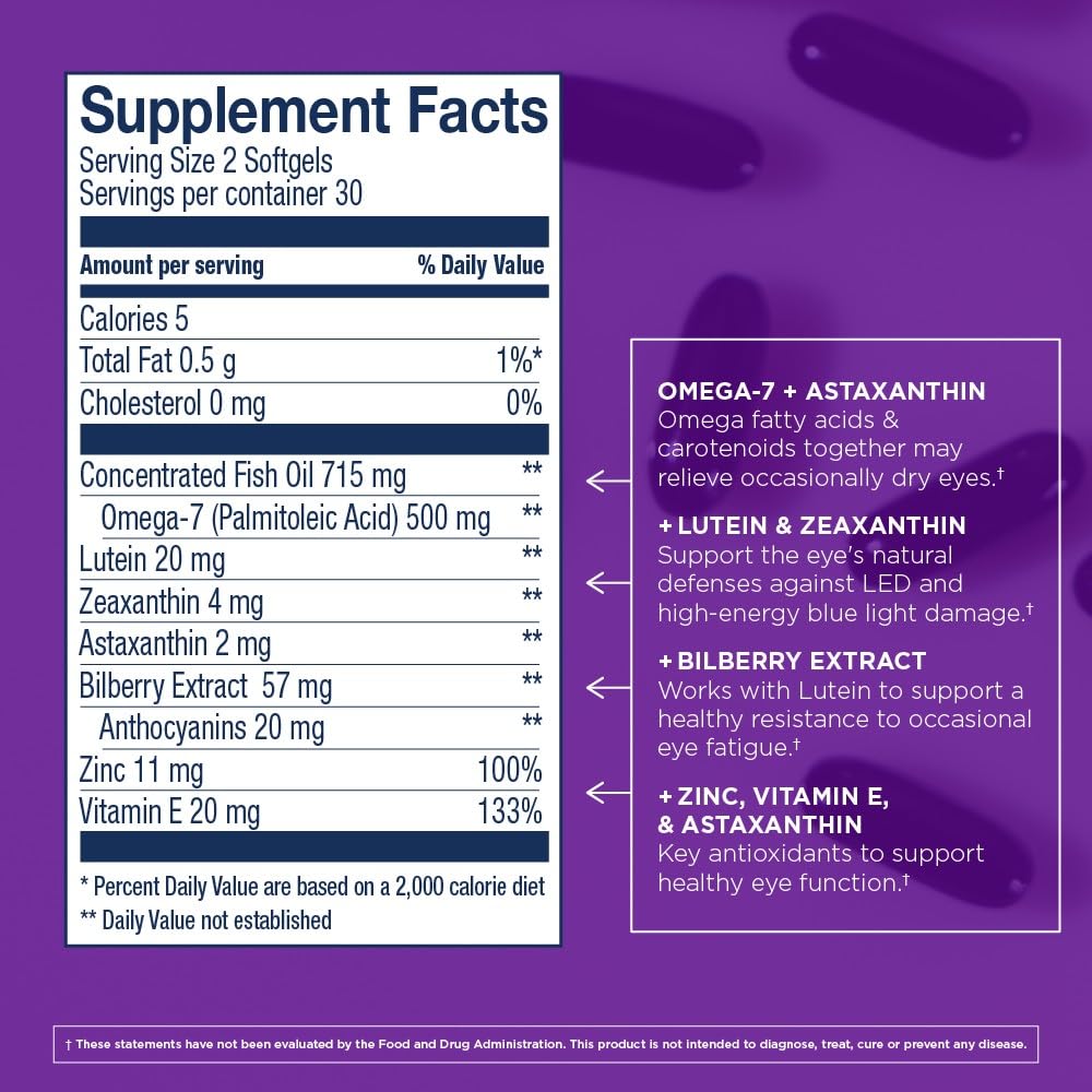 Close-up of omega-7 fatty acids in Bold Vision formula
