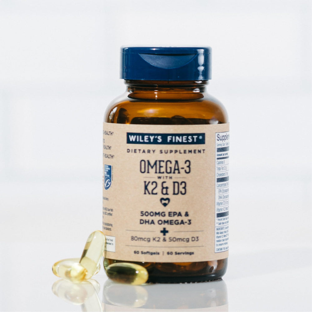 Nutritional facts and omega-3s on packaging